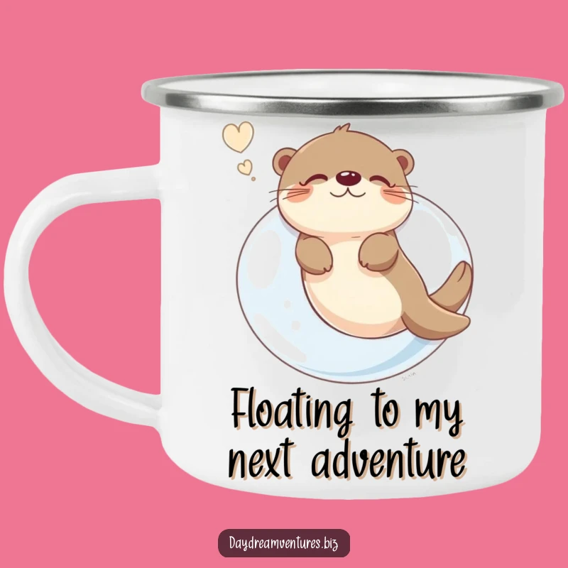 Funny Otter Bubble Dream Camping Mug: Adventure with a Humorous Touch