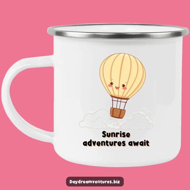 Durable Funny Hot Air Balloon Camping Mug: Adventure in Comfort Dish