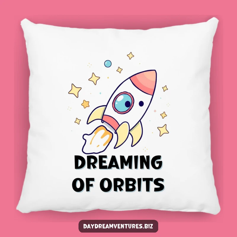 Cozy Funny Rocket Ship Pillow: Dream of Stars Comfort Gift