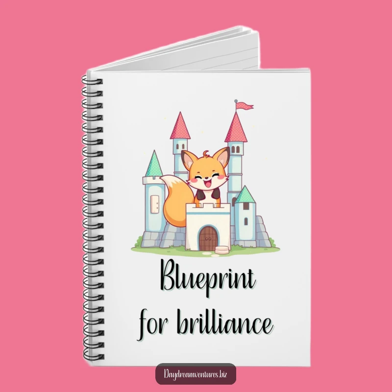 Funny Fox Castle Builder Notebook: Plan Your Next Masterpiece Hilariously